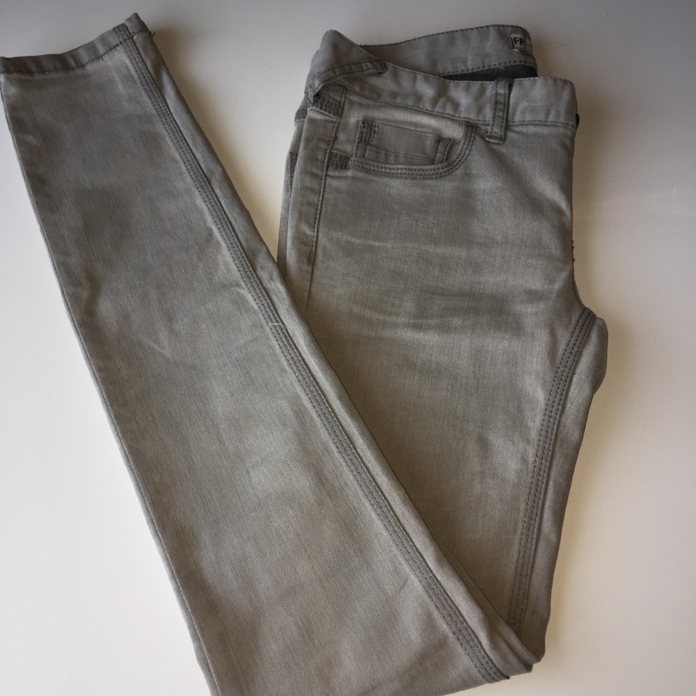 Free People slate grey denim